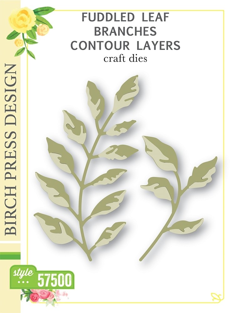 Birch Press Fuddled Leaf Branches Contour Layers 57500