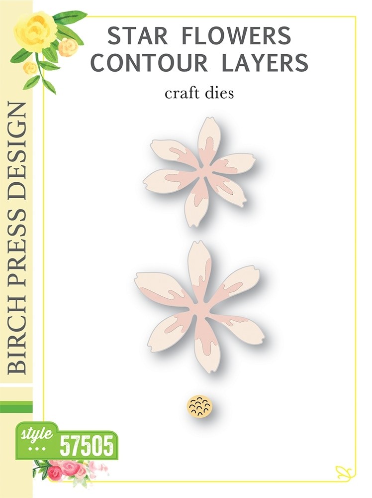 Birch Press Star Flowers Contour Layers 57505
