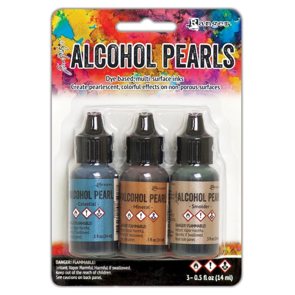 Tim Holtz Alcohol Ink Pearls Kits 3/Pkg Kit #4