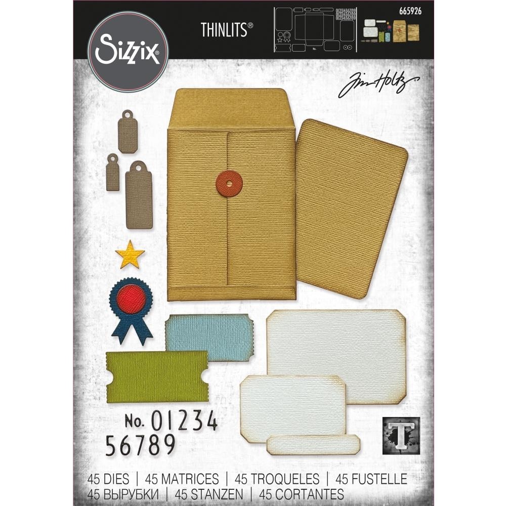 Sizzix Thinlits Dies By Tim Holtz - Collector 665926