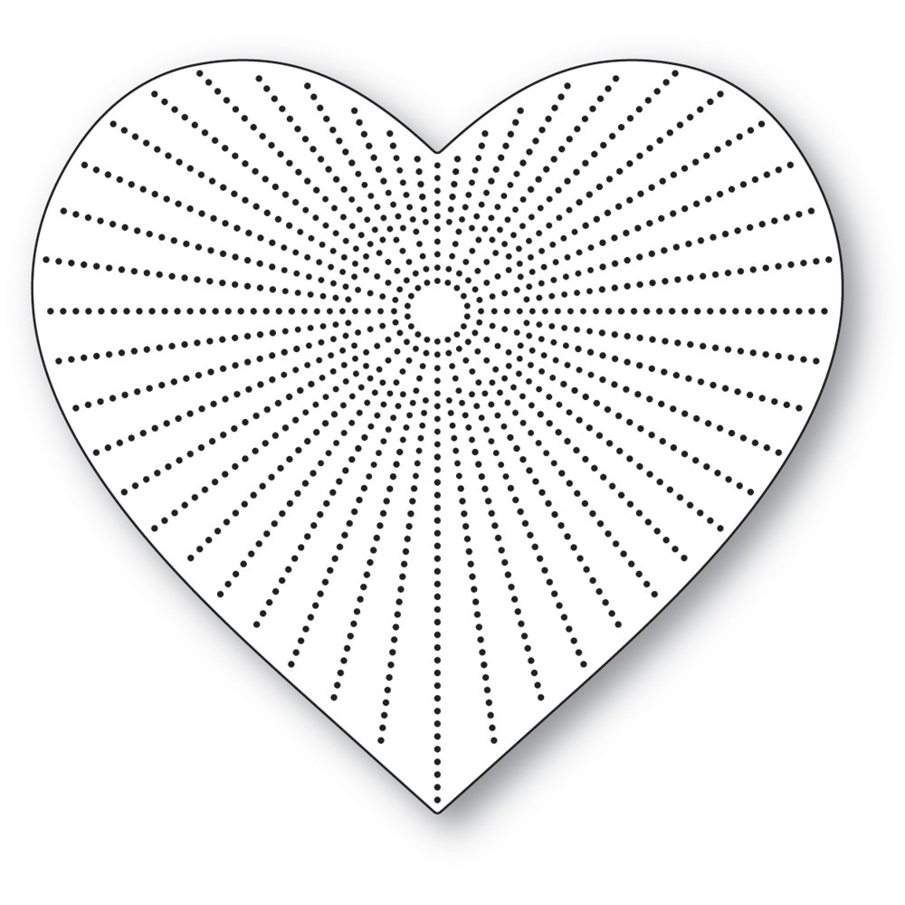 Memory Box Pinpoint Burst Heart 94639