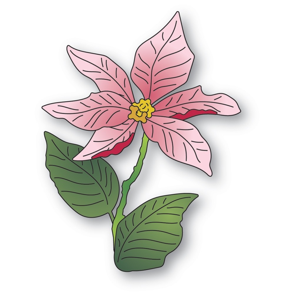 Memory Box Poinsettia Stem 94738