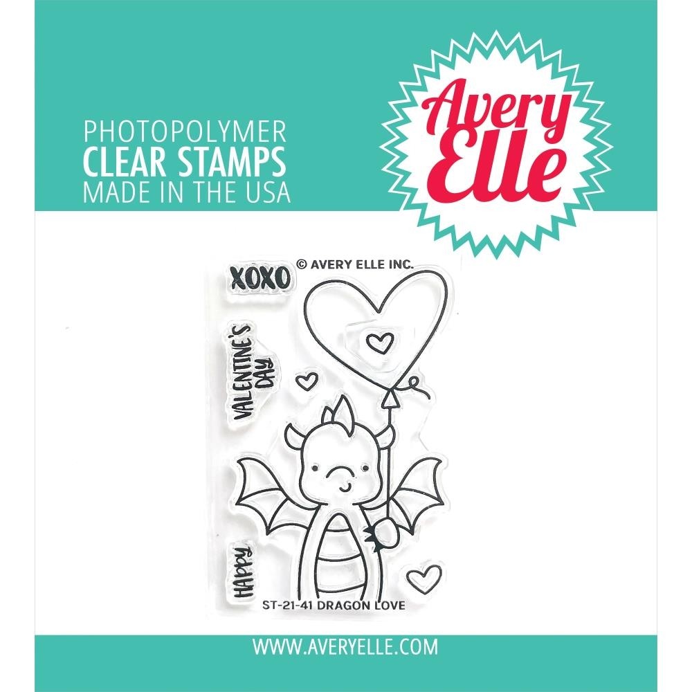 Avery Elle Dragon Love Clear Stamps ST-21-41