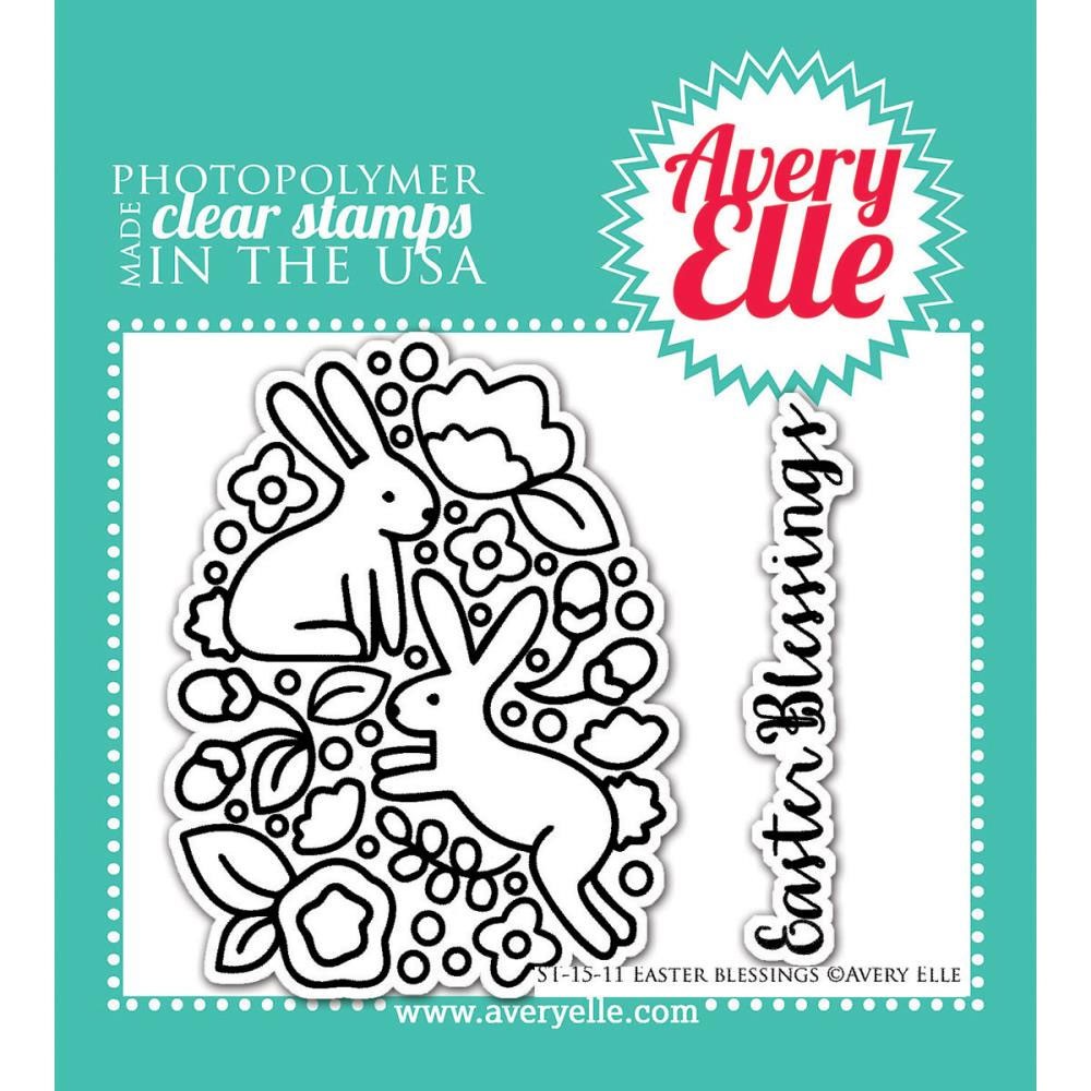avery elle easter blessing clear stamps
