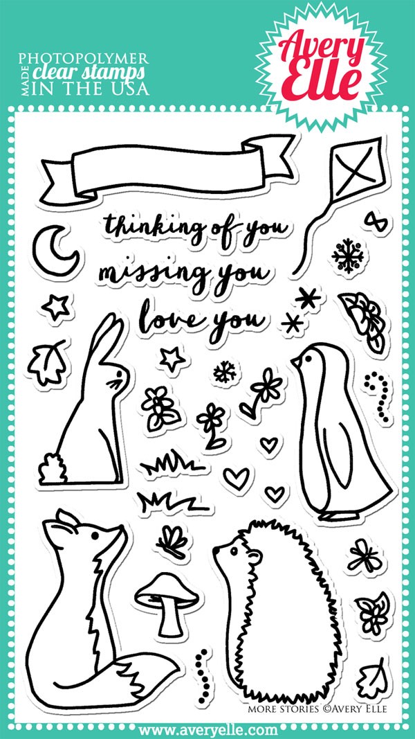 Avery Elle More Stories Clear Stamp set