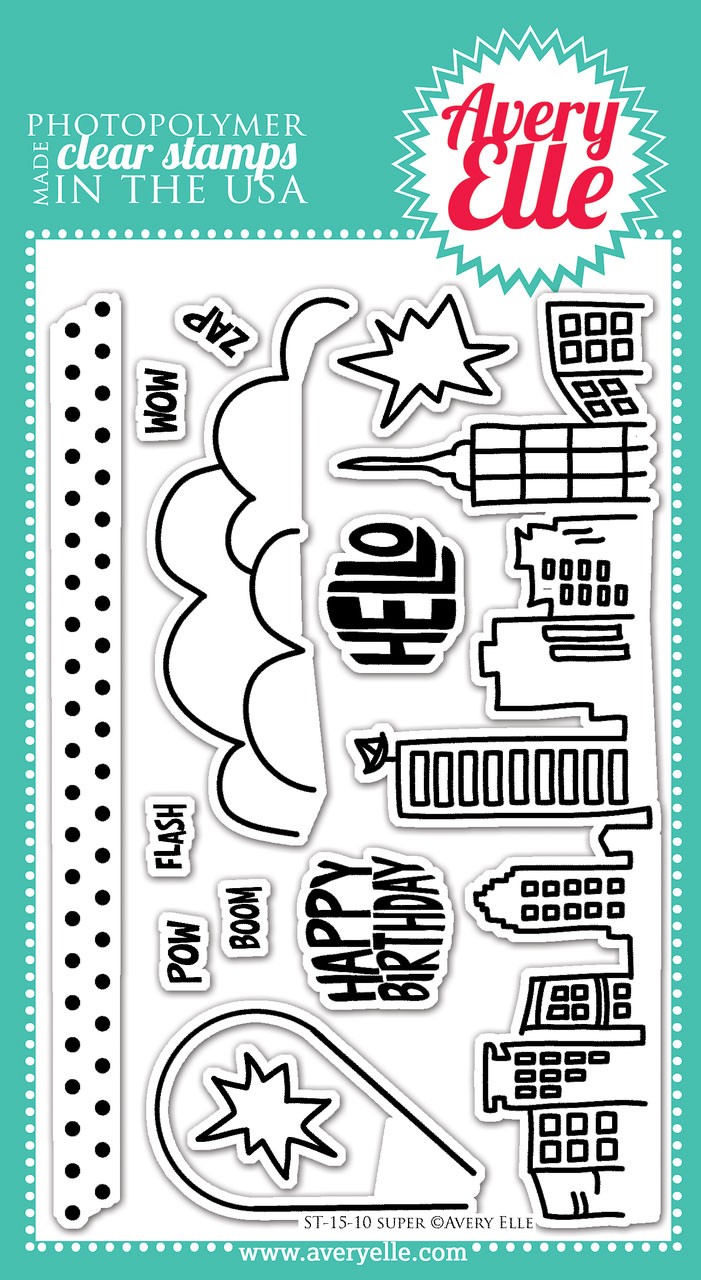 avery elle super clear stamps