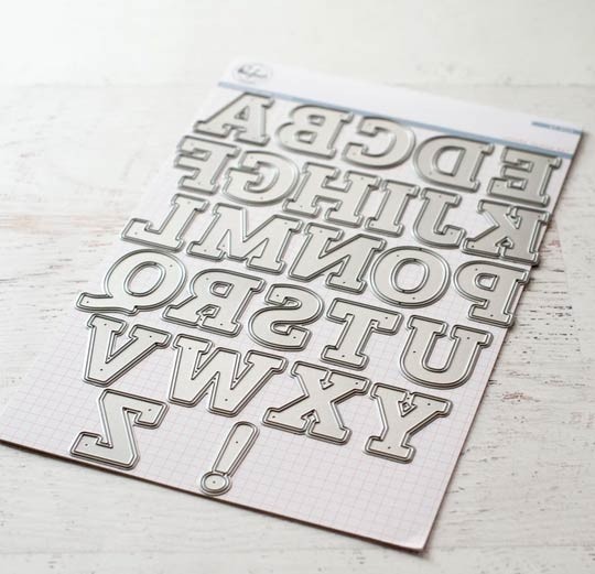 Pink Fresh Adore Alphabet Die Set