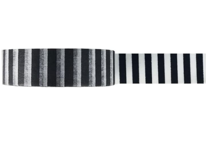 Black and White stripe washi tape