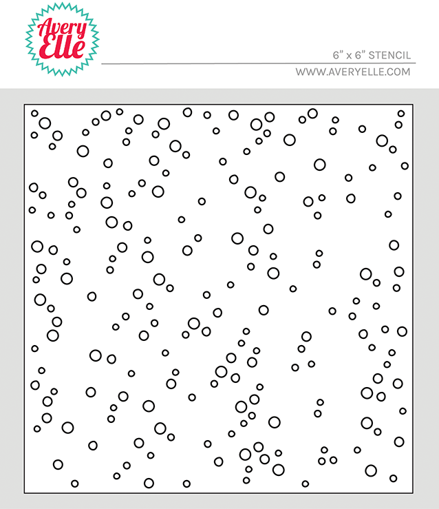 Avery Elle Random Dots Stencil SL2305