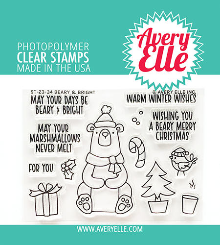 Avery Elle Beary & Bright Clear Stamps ST-23-34