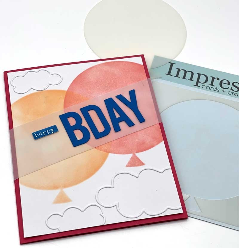 SALE - Impress Balloon Stencil