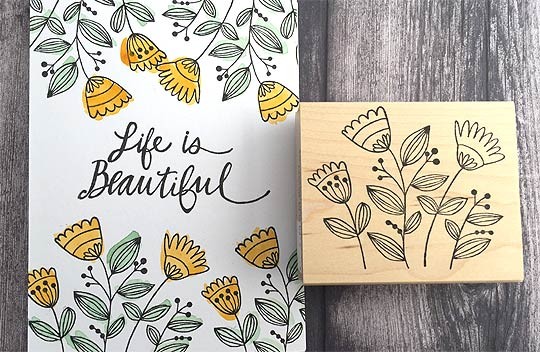 Savvy Stamps Lined Flower Cluster (1577h)
