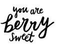 5692c - berry sweet rubber stamp