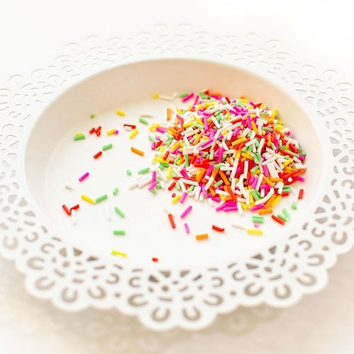 Pretty Pink Posh Birthday Cake Clay Confetti