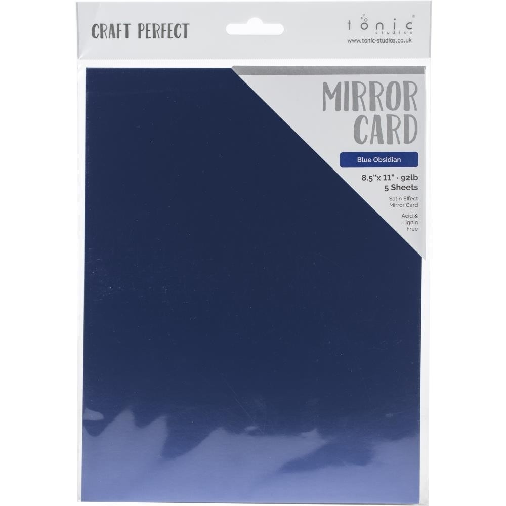 Blue Obsidian Satin Craft Perfect Mirror Cardstock 8.5X11