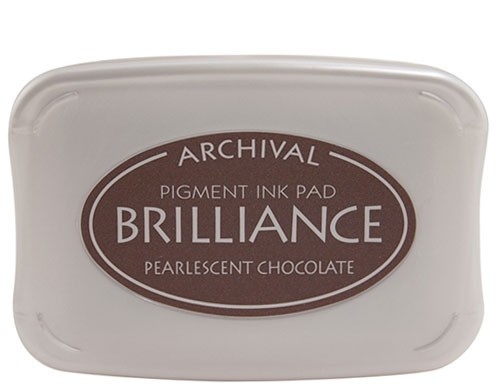 sale - Brilliance ink pad Pearlescent Chocolate
