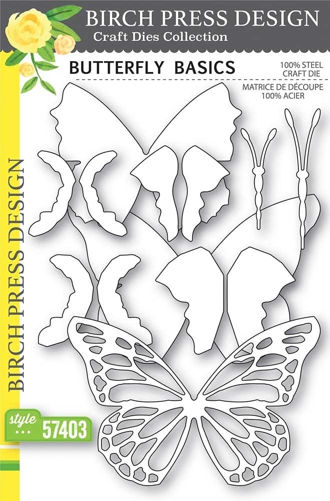 Birch Press Butterfly Basics craft die 57403