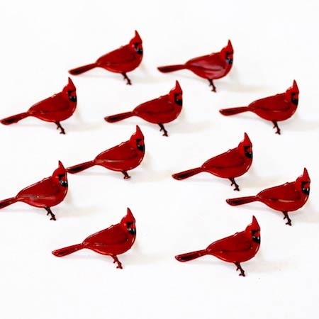 Red Cardinal Brads