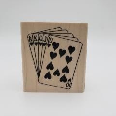 Royal Flush Rubberstamp