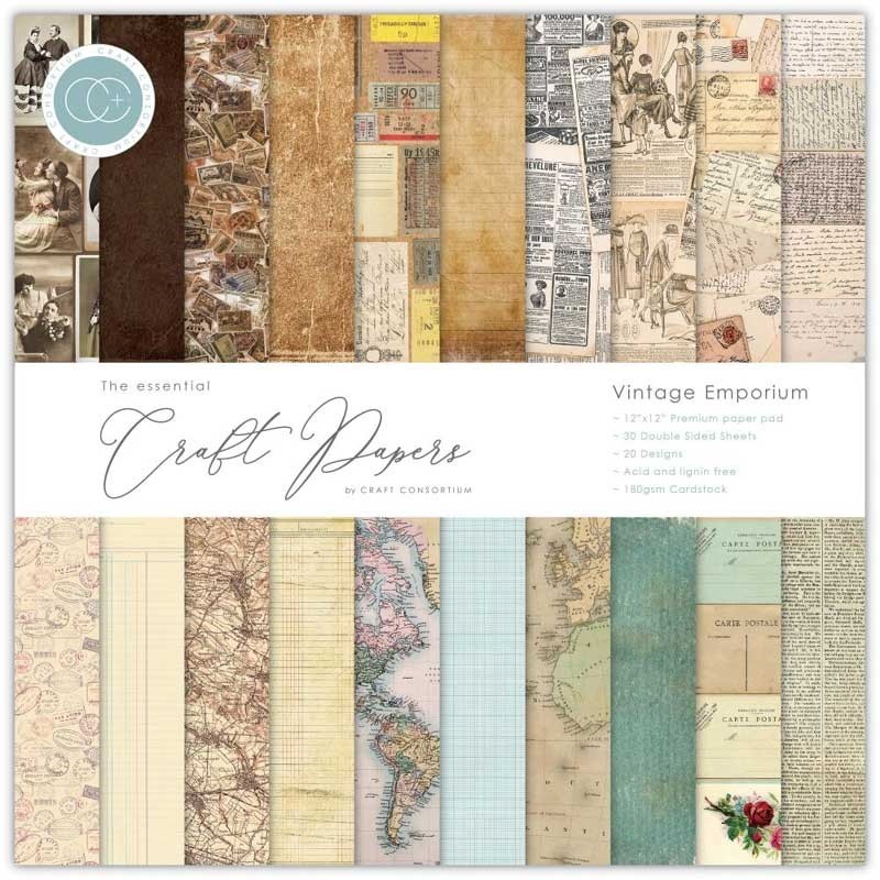 Craft Consortium Double-Sided Paper Vintage