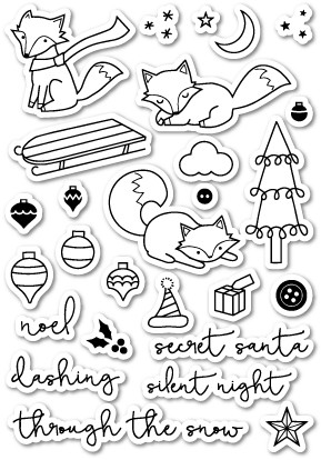 Foxy Holiday Clear Stamp Set 