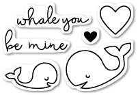 Yes I Whale clear stamp set CL416
