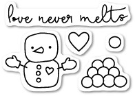 Love Never Melts clear stamp set CL418