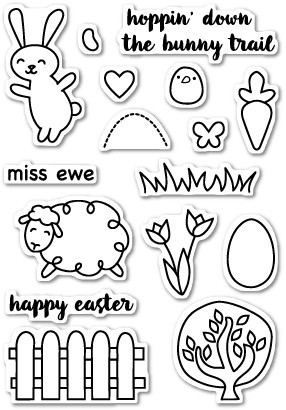 Easter Excitement clear stamp set CL422