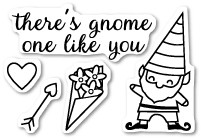 Gnome One Like You clear stamp set CL5166