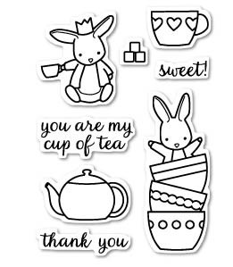 Bunny Tea Time clear stamp set CL5171