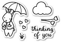 Thoughtful Bunny clear stamp set CL5172