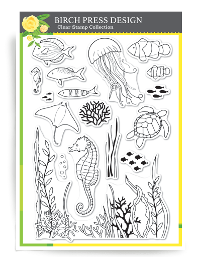 Birch Press Ocean Fantasy Clear Stamps CL8148