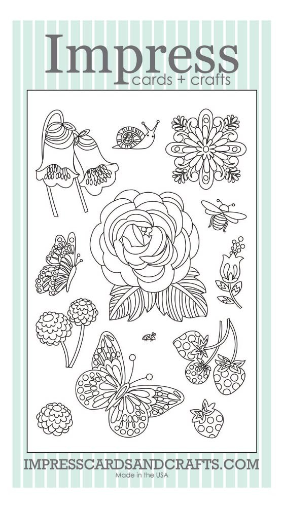 Impress Coloring Book Clear Stamp Set