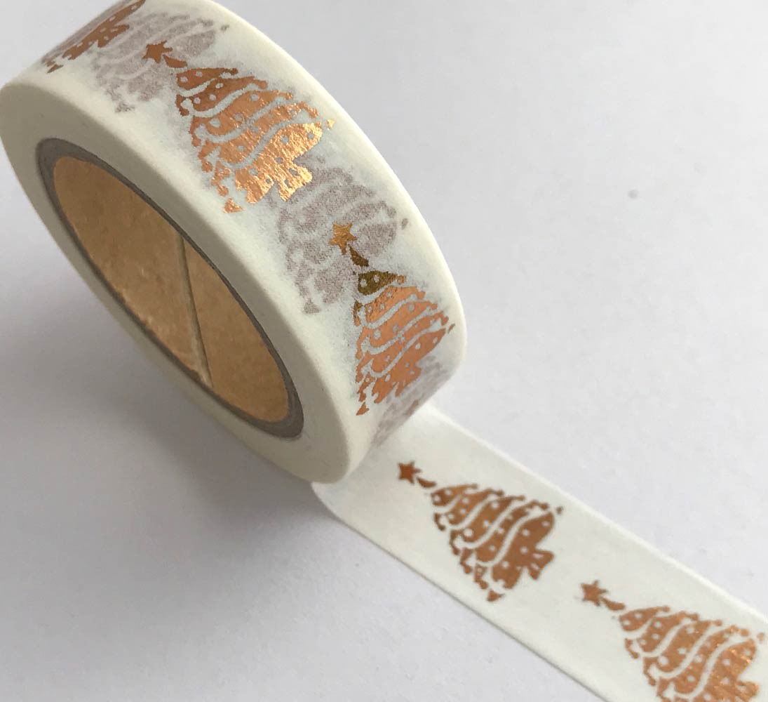 Copper Christmas Tree Washi Tape