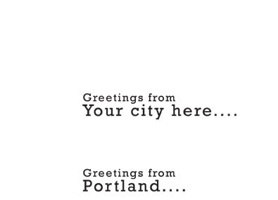 Greetings from your city!