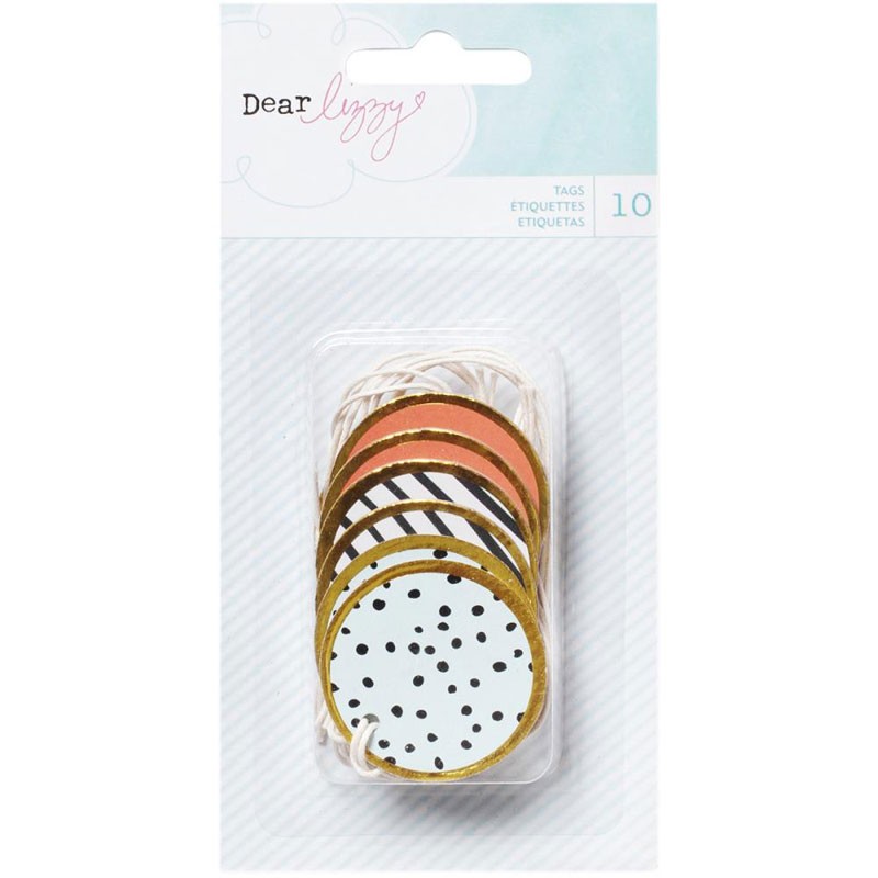 Dear Lizzy Fine & Dandy Metal Rimmed Tags