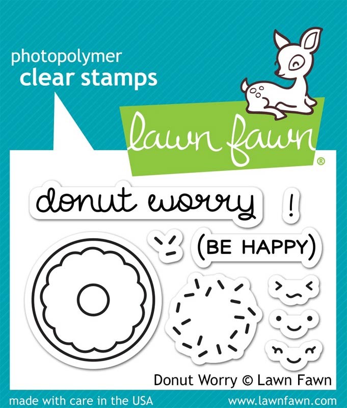 Lawn Fawn Donut Worry clear stamps