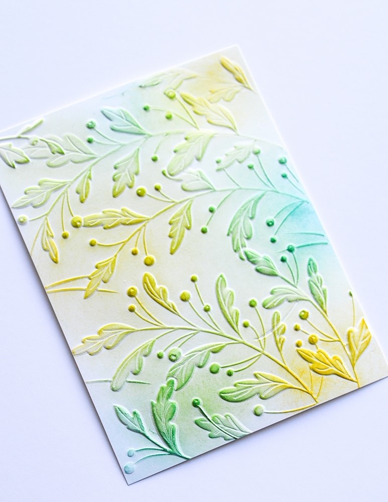 Memory Box Gracious Leaves 3D Embossing Folder ef1002