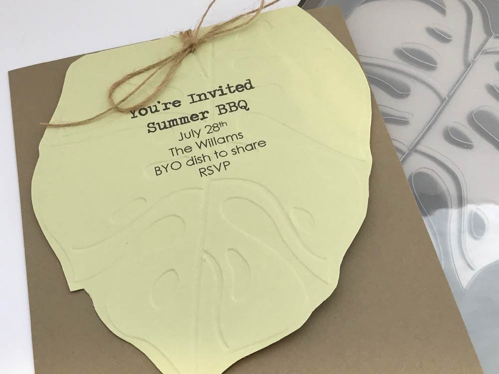 Elephant  Leaf Embossing Folder