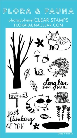 Flora & Fauna Woodland Clear Stamp Set