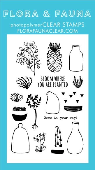 Flora & Fauna Succulent Clear Stamp Set