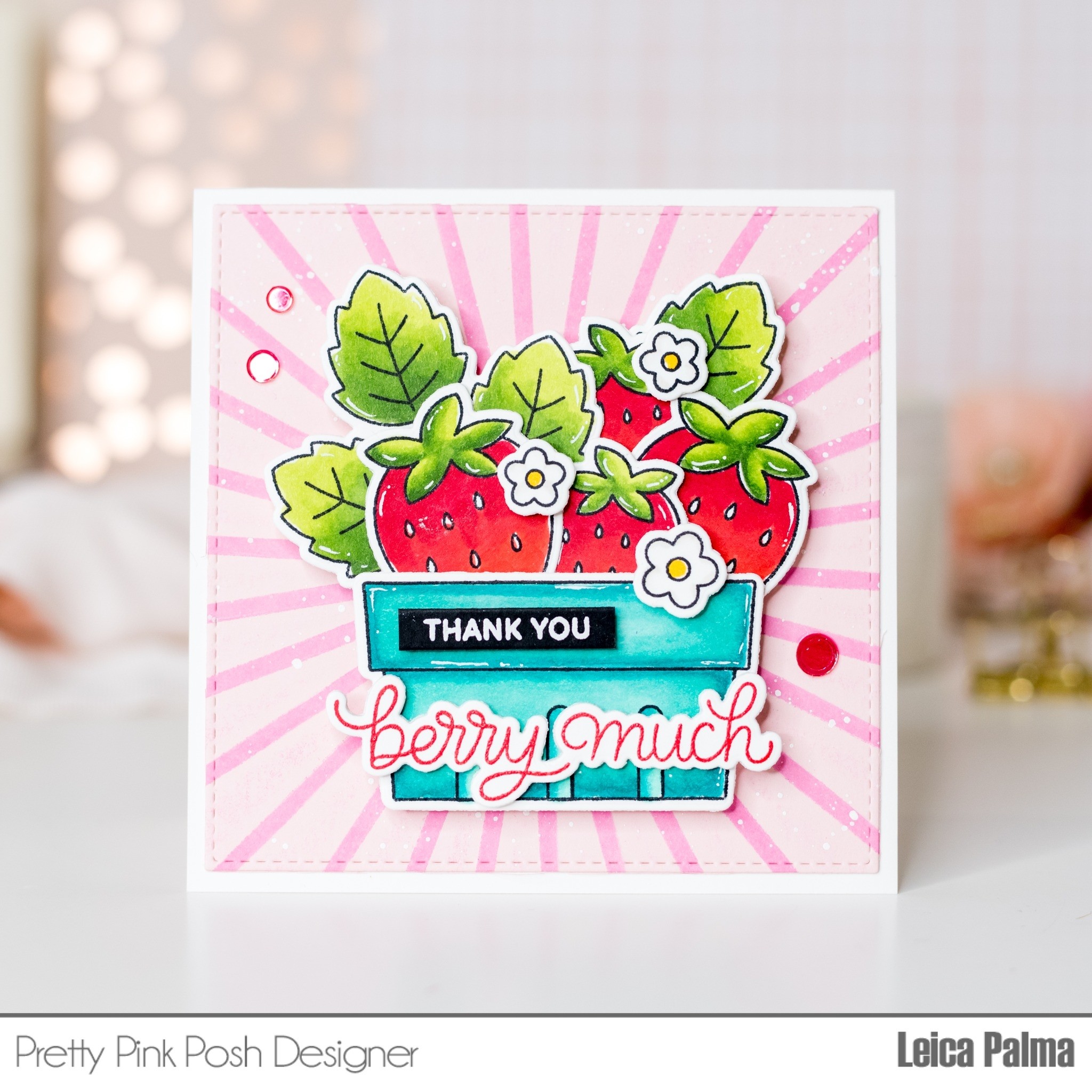Pretty Pink Posh Fresh Berries stamp set