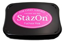 Fuchsia Pink StazOn Solvent Ink Pad