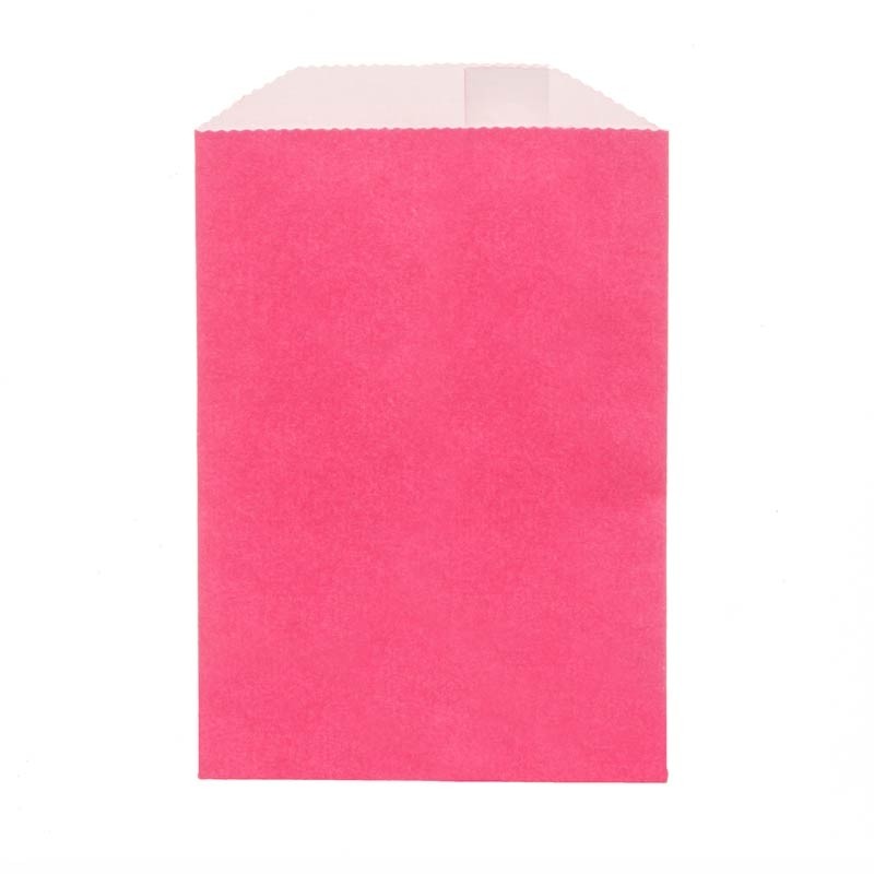 Solid Fuschia Paper Treat Bag: 3 x 4 inches,  