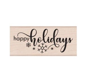 Hero Arts Happy Holidays Snowflakes G6480