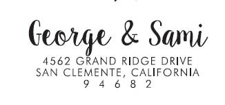 George & Sami Custom Stamp