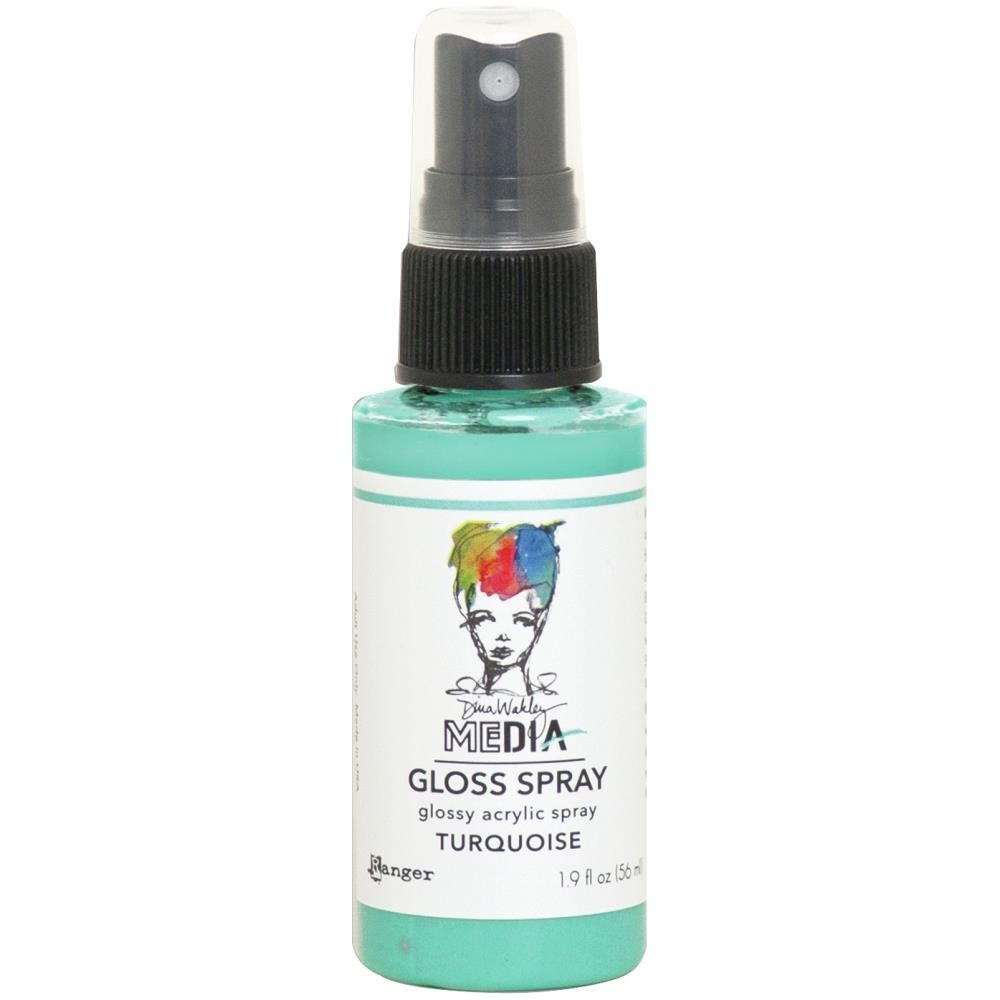 Dina Wakley Gloss Spray Turquoise