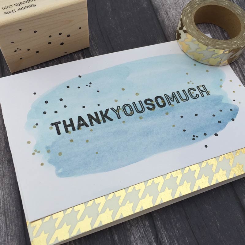 Gold Foil Gingham Washi Tape