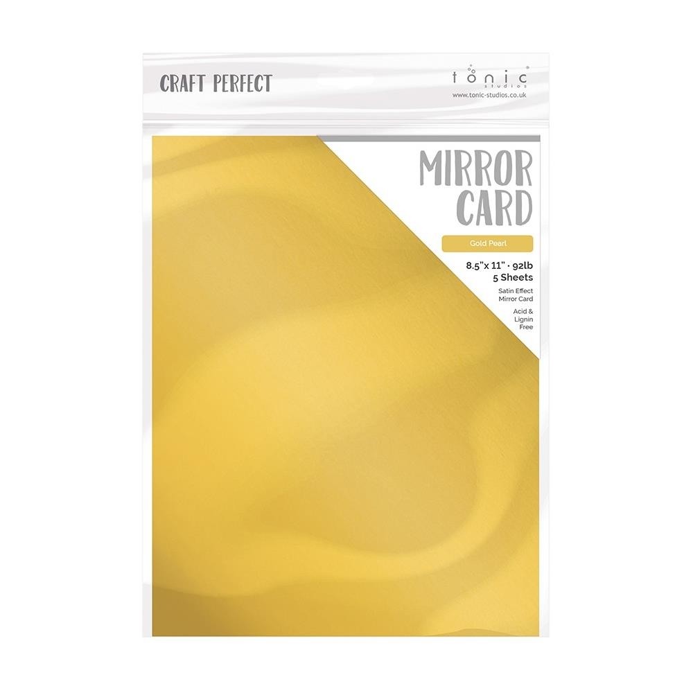 Gold Pearl Satin Craft Perfect Mirror Cardstock 8.5X11