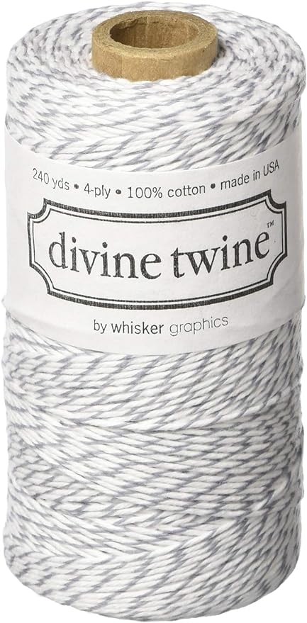 Gray and White Divine Twine